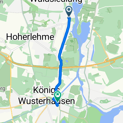 Friedrich-Engels-Straße, Wildau nach Bahnhofsvorplatz, Königs Wusterhausen