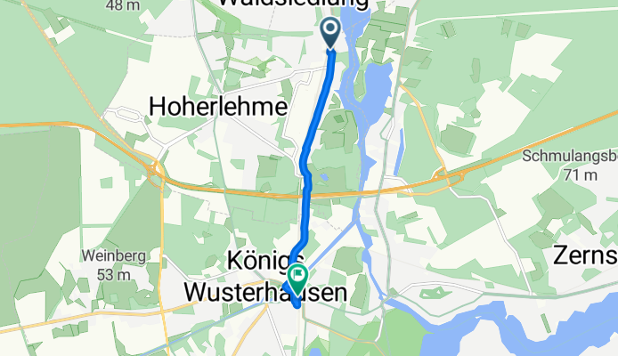 Friedrich-Engels-Straße, Wildau nach Bahnhofsvorplatz, Königs Wusterhausen