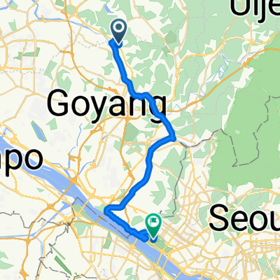 내유동, 고양시에서 하늘공원로, 서울특별시까지