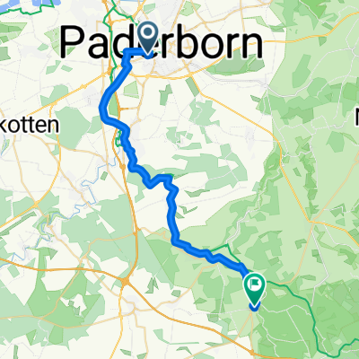 Bahnhofstraße, Paderborn nach Lindenplatz, Lichtenau