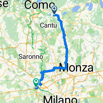 Via Per Alzate nach Via Donatori del Sangue