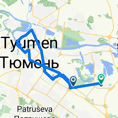 От улица Лет Октября 200Б до улица Лиственная