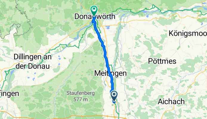 Am Lehenauweg, Langweid to Münsterplatz, Donauwörth