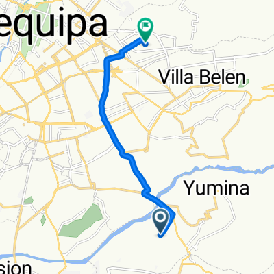 Departamento de Arequipa a Calle Amazonas, Arequipa