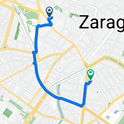 Paseo de María Agustín, Zaragoza a Paseo de Sagasta, Zaragoza