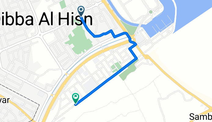 المحلب, دبا to الدوب, دبا