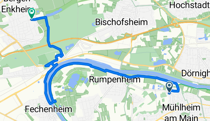 Von Mühlheim am Main bis Frankfurt am Main