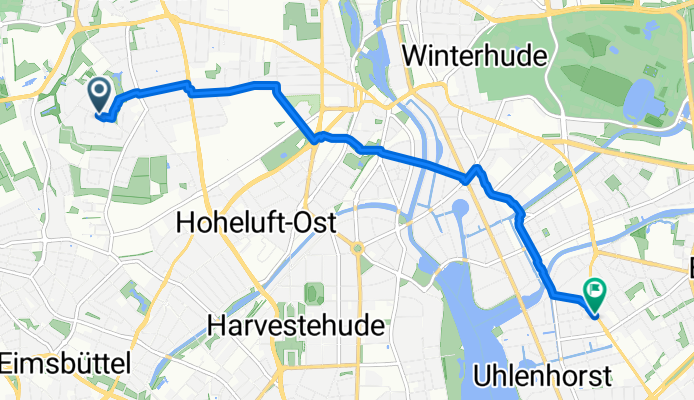 Emil-Andresen-Straße nach Winterhuder Weg 74A