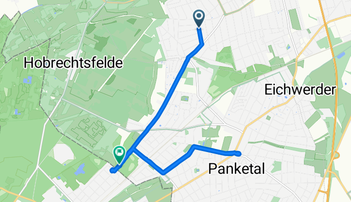 Schönerlinder Straße nach Hörstenweg 104A