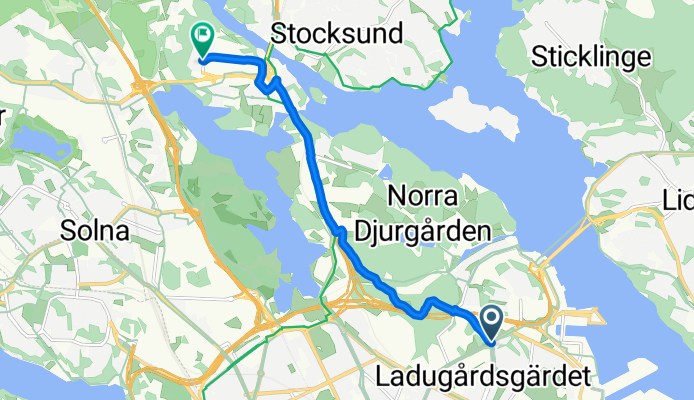 Erik Dahlbergsgatan, Stockholm to Kungshamravägen, Solna