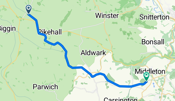 Friden Cottages to The pennine Bridleway National trail