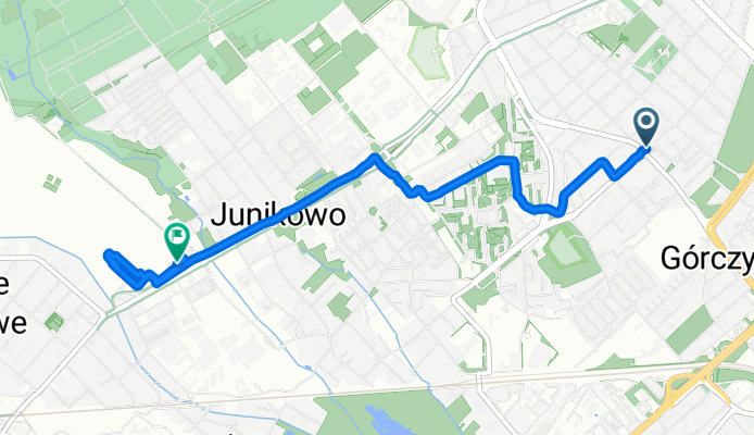 Promienista, Poznań do Cmentarna, Poznań