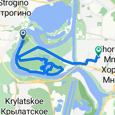 Район Хорошево-Мневники, Москва до улица Генерала Глаголева, Москва