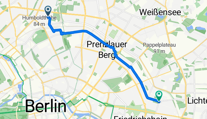 Grüntaler Straße nach Schreinerstraße 63B