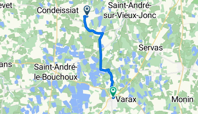 De Chemin de la Fontaine à Chemin de la Brondalliere