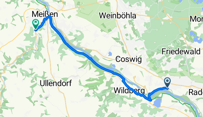 Altkötzschenbroda, Radebeul nach Böttgerstraße, Meißen