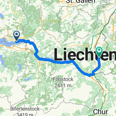 3 - Route nach Vaduz