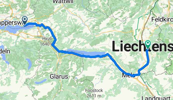 3 - Route nach Vaduz