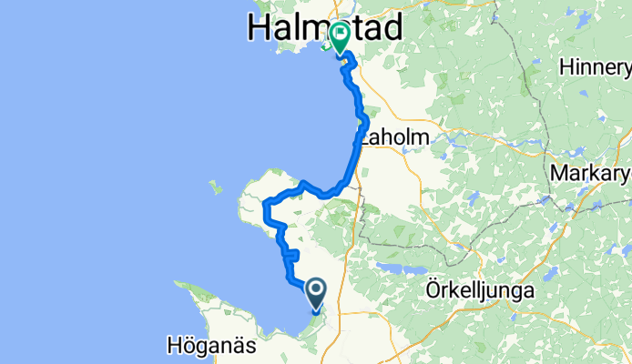 Von Ängelholm bis Halmstad