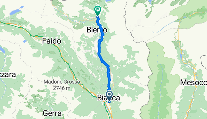 Via Stazione 8, Biasca nach Oltéra 3, Blenio