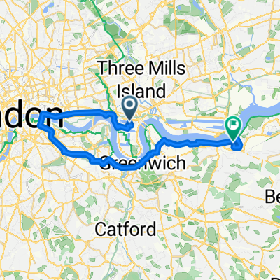 work, cycle lane route