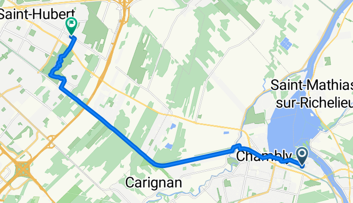 Rue Cooper, Chambly à Ch de Chambly, Longueuil