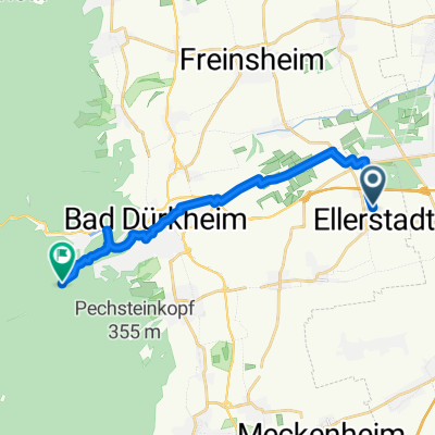Ellerstadt - Bad Dürkheim - Hausen - drei Eichen