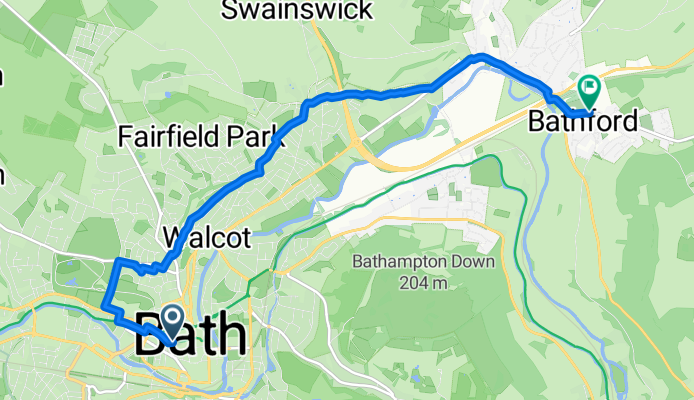 Abbey Churchyard, Bath naar Church Street, Bath