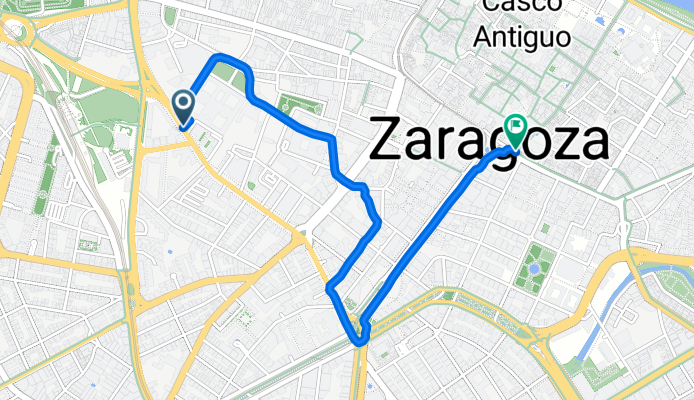 Paseo de María Agustín, Zaragoza a Calle de Don Jaime I, Zaragoza