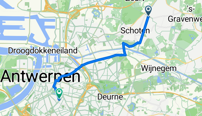 Zwanebloemlaan, Schoten naar Lange Leemstraat, Antwerpen
