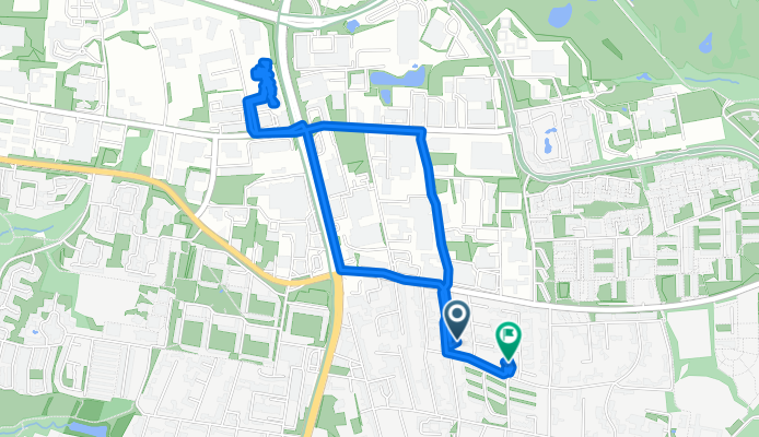 Duevej to Bekkasinvej