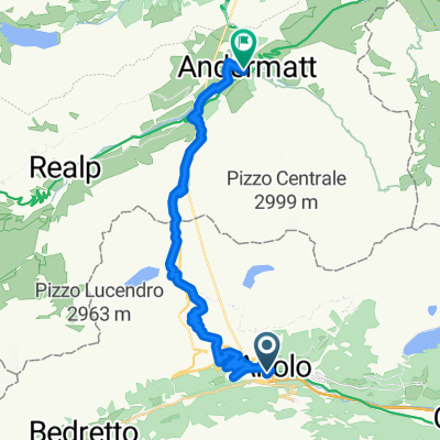 Gotthard Passhöhe nach Via della Stazione