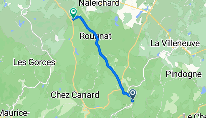 Le Bourg, Saint-Oradoux-près-Crocq à Le Mazendreau, Saint-Oradoux-près-Crocq