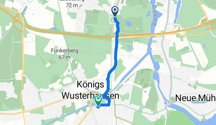 Richard-Sorge-Straße, Wildau nach Bahnhofstraße, Königs Wusterhausen