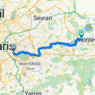 Rue de Tahiti, Paris à Rue des Étuves, Lagny-sur-Marne