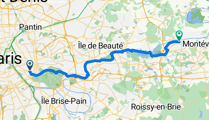 Rue de Tahiti, Paris à Rue des Étuves, Lagny-sur-Marne