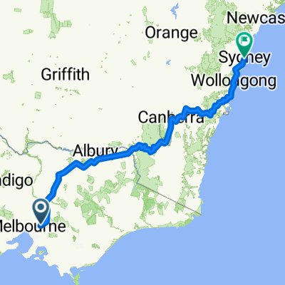 Sydney to Melbourne via Jindabyne