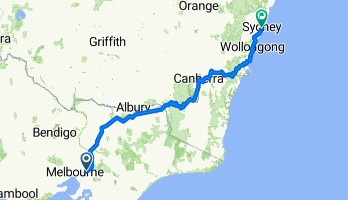Sydney to Melbourne via Jindabyne