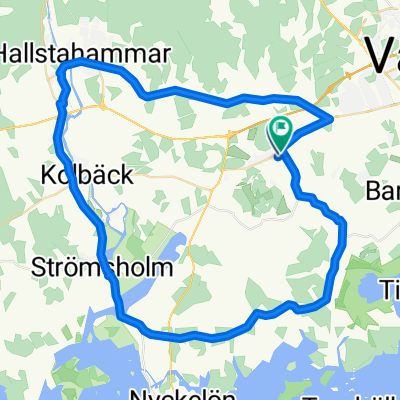 Albertusvägen, Västerås to Ekebyvägen, Västerås