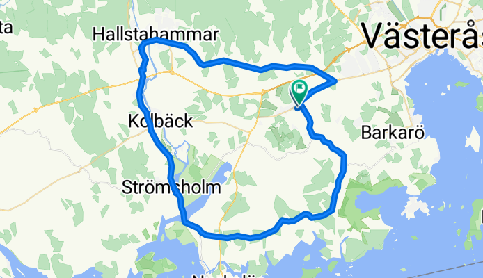 Albertusvägen, Västerås to Ekebyvägen, Västerås