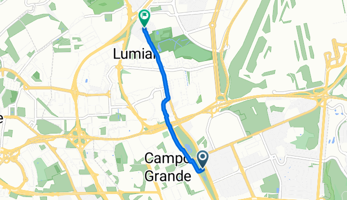 De Campo Grande 152A a Alameda das Linhas de Torres 262A