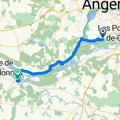 Rue de l'Église, Sainte-Gemmes-sur-Loire nach Quai Gambetta, Chalonnes sur Loire