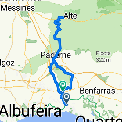 Caminho do Pinhal, Albufeira naar CM 1287, Boliqueime