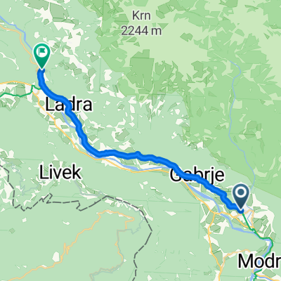 Trg maršala Tita do Trnovo ob Soči 1b