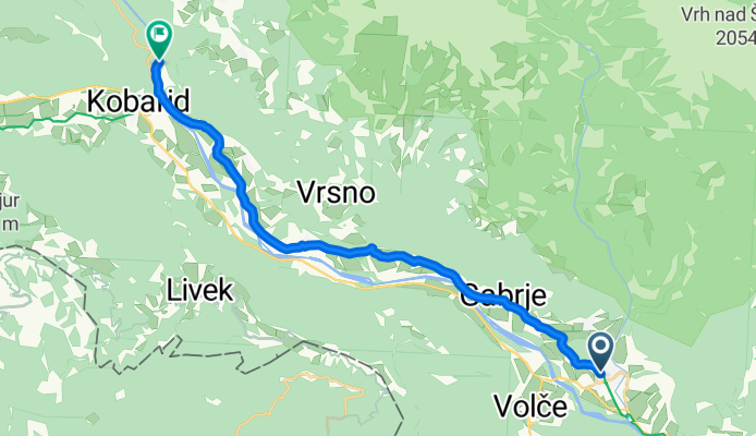 Trg maršala Tita do Trnovo ob Soči 1b