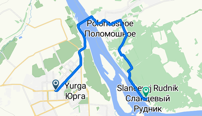 Московская улица, Юрга до посёлок Горбачи