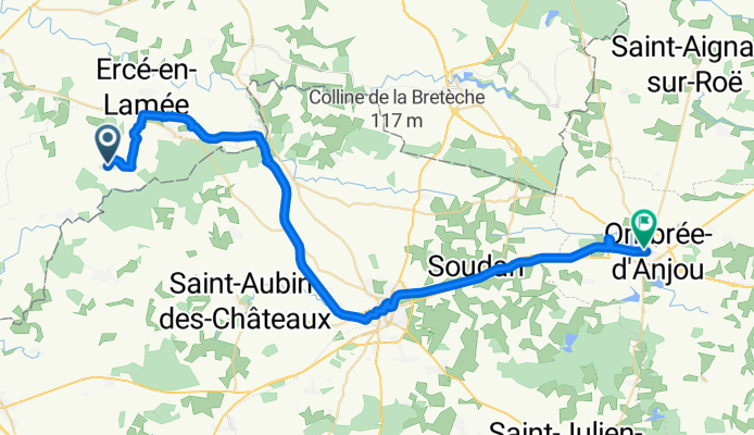 De La Chaudrie à Rue des Étangs