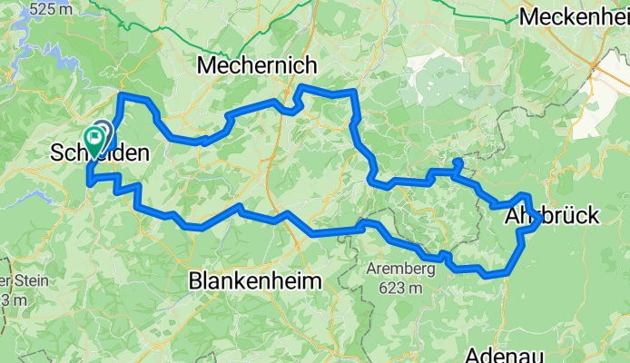2 Eifel Telescoop Eifelmunster 117 Km  1838 Hm
