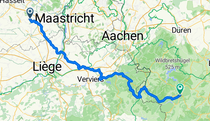 Schleiden Romershoven via Eupen  124 Km 1647 Hm
