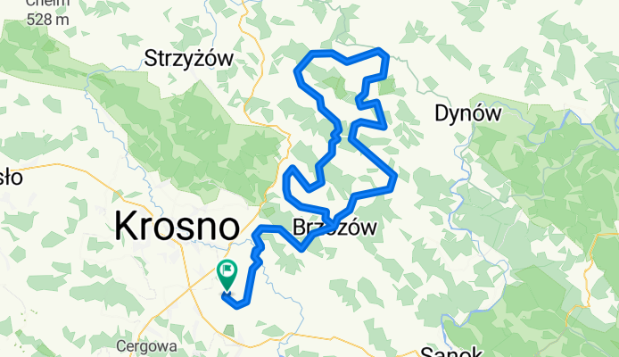 Route in Miejsce Piastowe